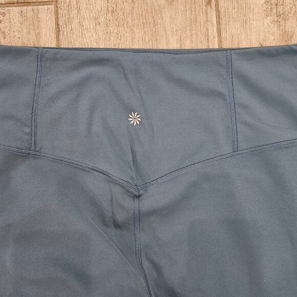 Athleta Tea Dye 7/8 Tight Leggings Womens Size XL Blue High Rise Activewear Gym - Picture 6 of 9